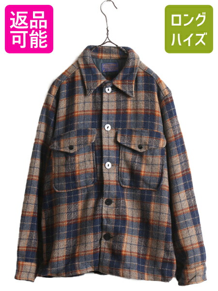 楽天市場】70s USA製 ペンドルトン チェック ウール CPO シャツ