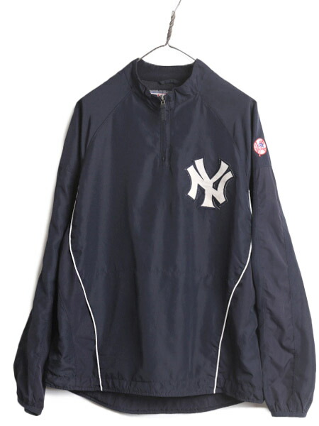 楽天市場】MLB オフィシャル Majestic ヤンキース ハーフジップ