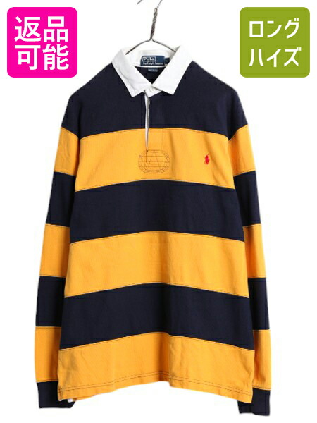 楽天市場】90s ポロ ラルフローレン ワイド ボーダー 長袖 ラガー