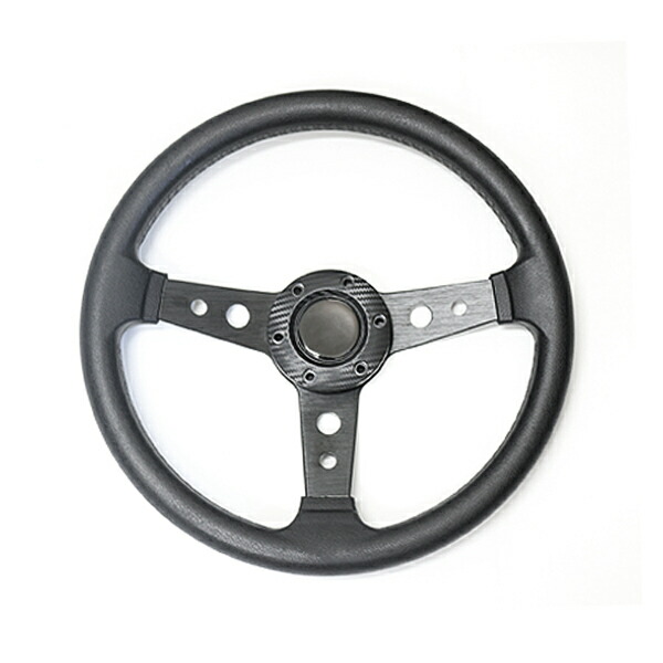 楽天市場】【送料無料】 MOMO形状対応 ステアリング 黒×革 33.5Φ 335mm