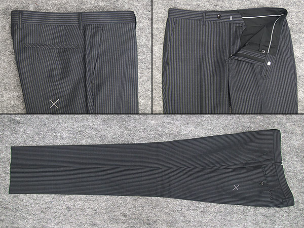 楽天市場】春夏〜通年 イタリー生地[REDA]レダ ICESENSE 紺グレー