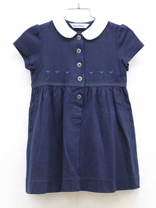 楽天市場】お受験 紺 ワンピース（ブランドファミリア）の通販