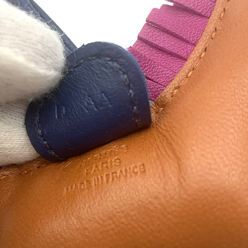 極稀少】HERMES ロデオPM バッグチャーム ネイビー パープル ブラウン