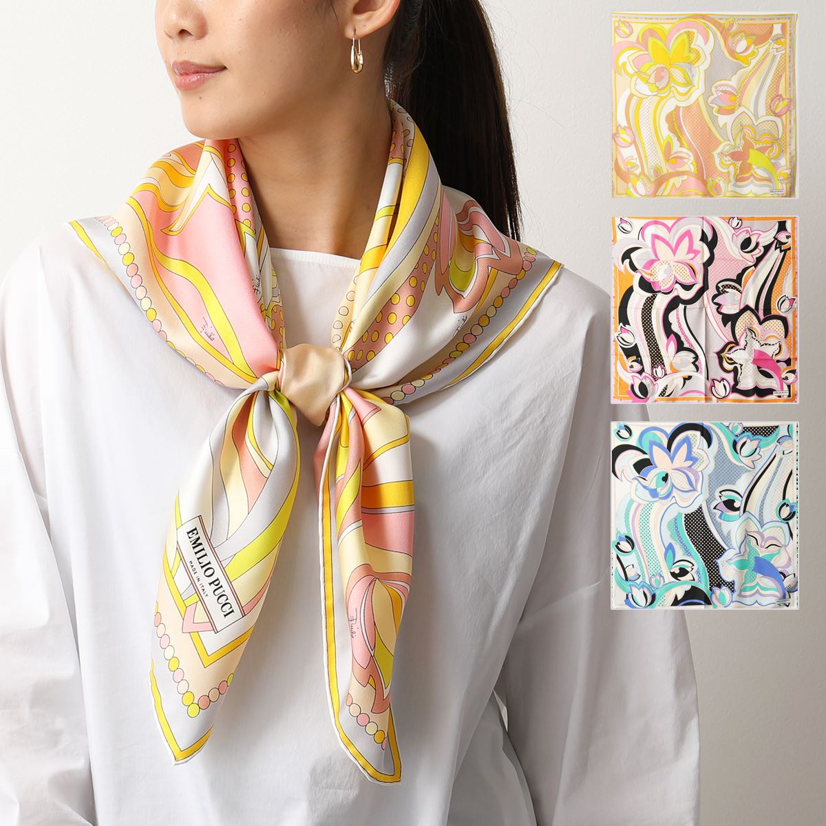 楽天市場】EMILIO PUCCI エミリオプッチ スカーフ JR510 レディース