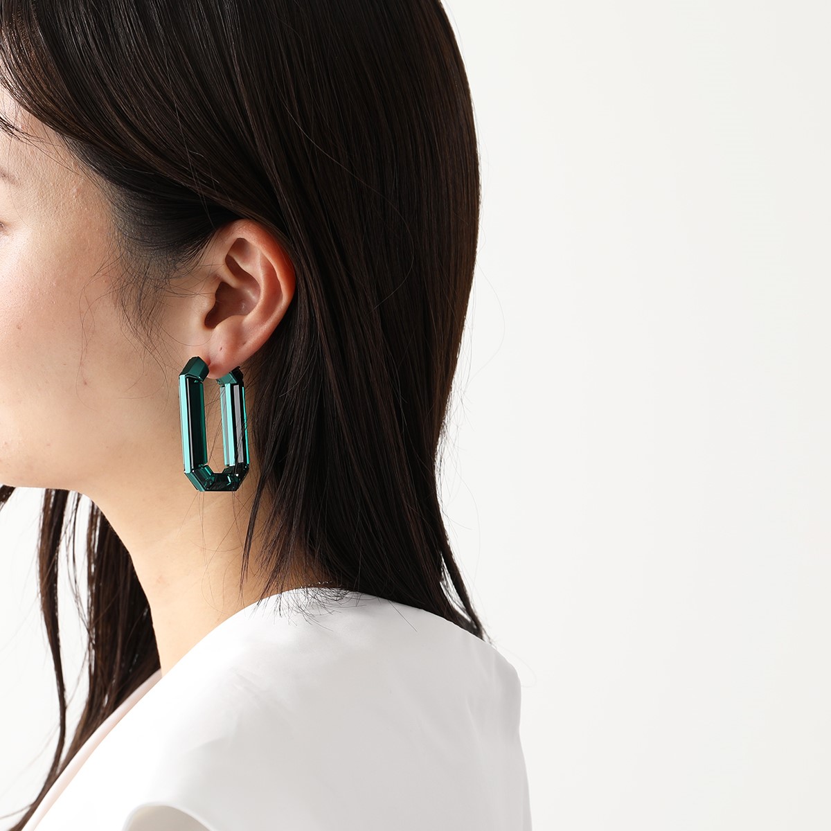 楽天市場】SWAROVSKI スワロフスキー フープピアス Lucent 5633950