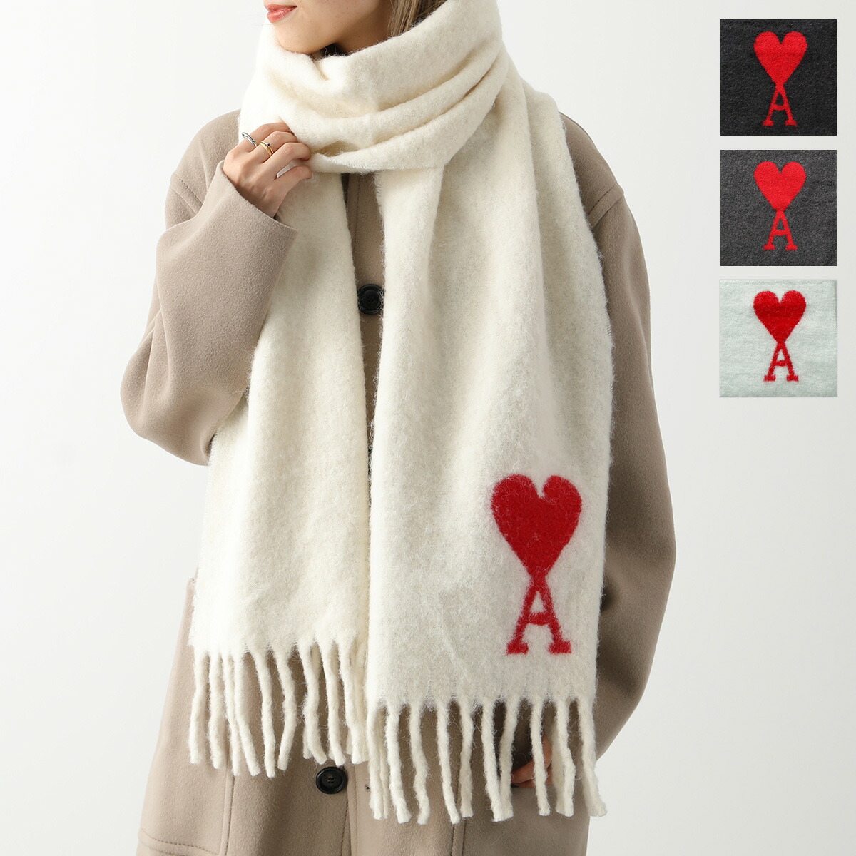 楽天市場】ami paris アミパリス マフラー OVERSIZED ADC SCARF USF409