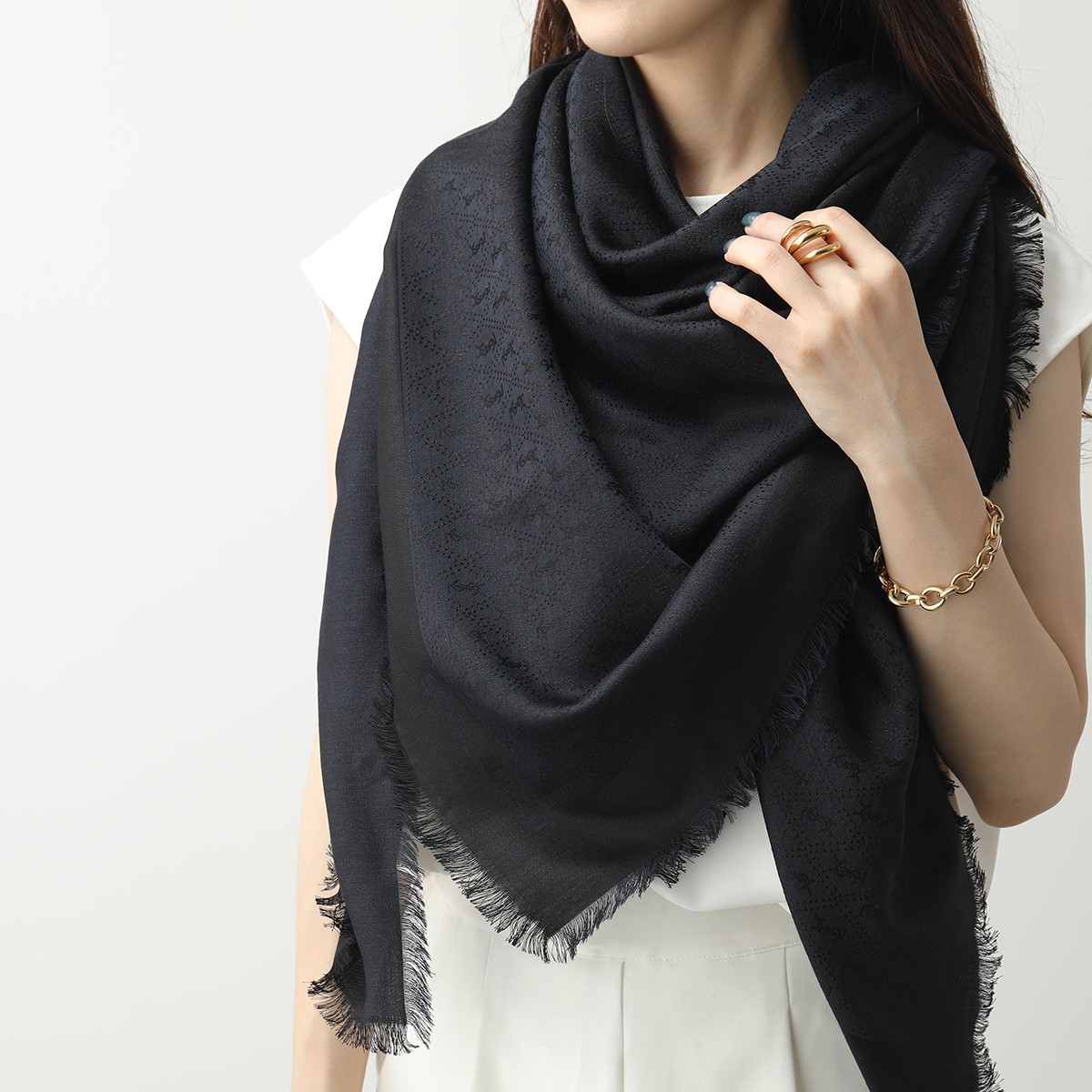 楽天市場】SAINT LAURENT サンローラン スカーフ 583612 4Y600