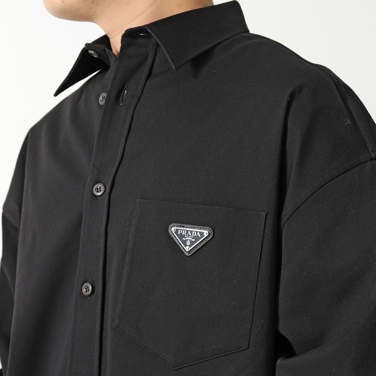 楽天市場】PRADA プラダ 長袖シャツ SC611 108I メンズ コットン