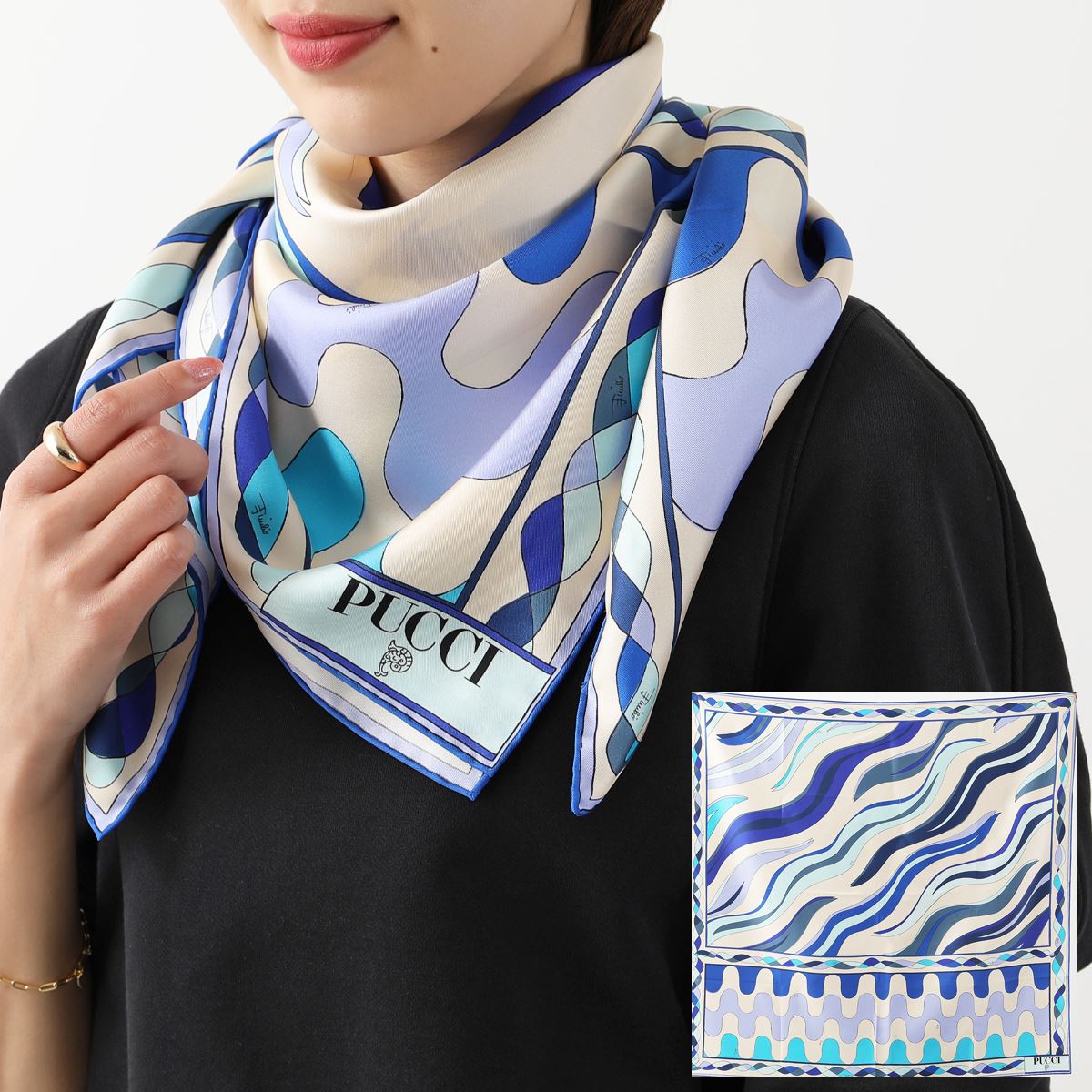 楽天市場】EMILIO PUCCI エミリオプッチ スカーフ 3EGB46 3EC26