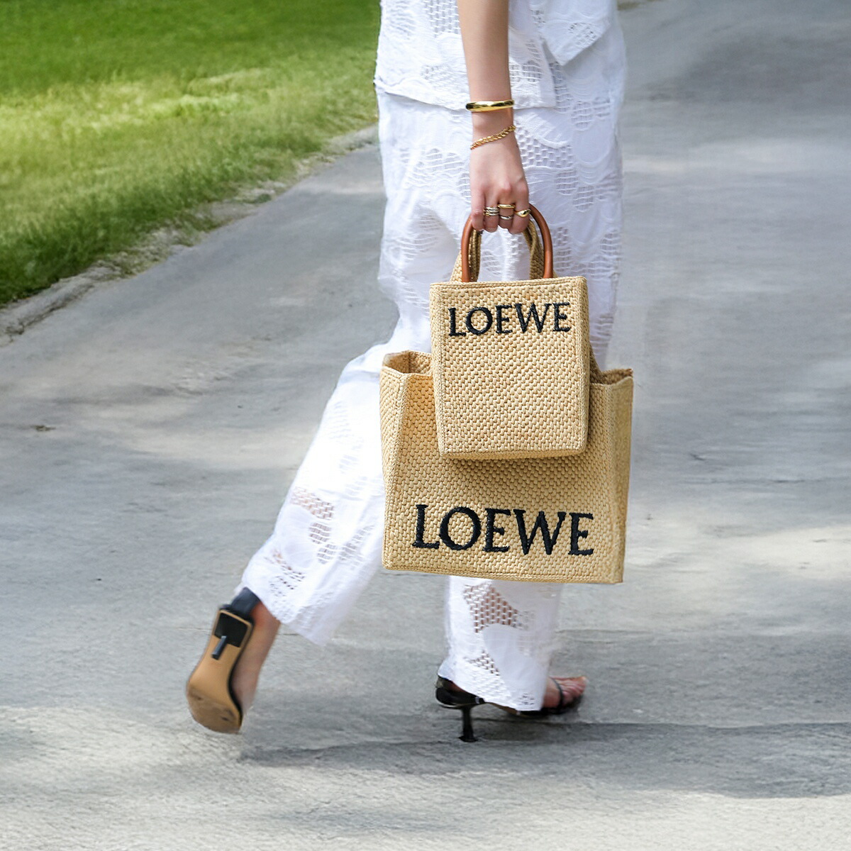 楽天市場】LOEWE ロエベ かごバッグ STANDARD A5 TOTE BAG