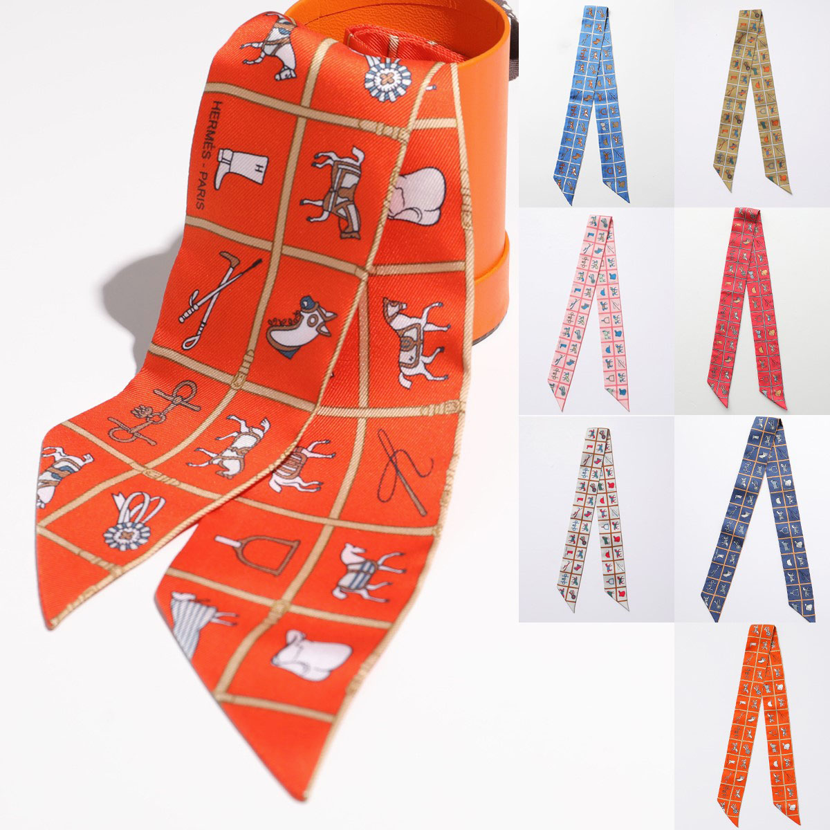 楽天市場】HERMES エルメス ツイリー スカーフ 061356S レディース