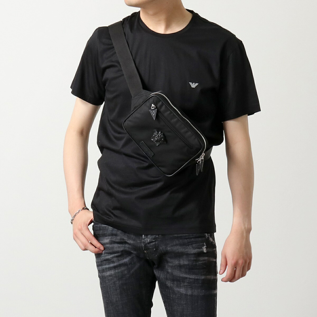 楽天市場】VERSACE ヴェルサーチ ベルトバッグ La Medusa Nylon Belt