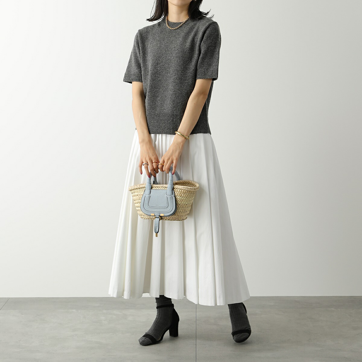 楽天市場】Chloe クロエ かごバッグ MARCIE MINI BASKET マーシー ミニ