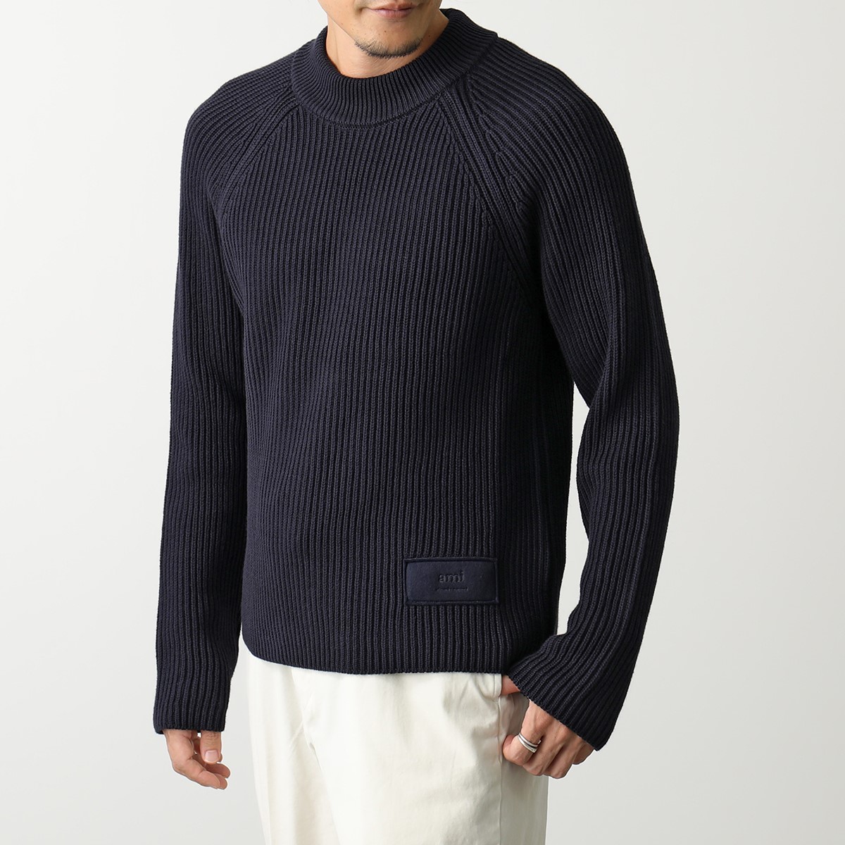 楽天市場】ami paris アミパリス ニット CREWNECK WITH LABEL HKS024