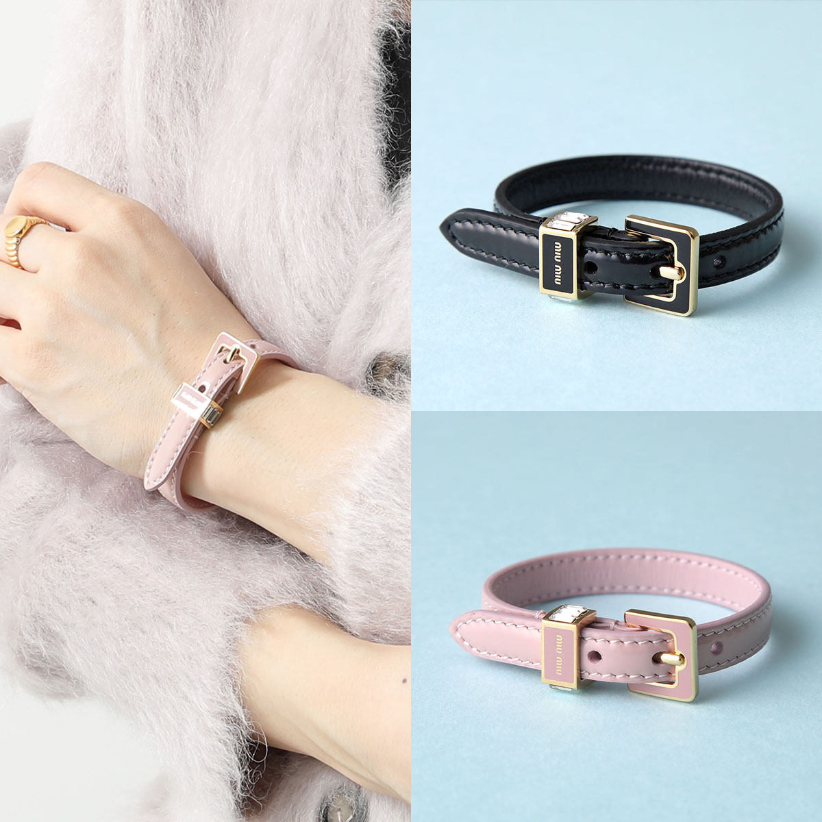 楽天市場】MIUMIU ミュウミュウ ブレスレット 5IB472 2F9G レディース