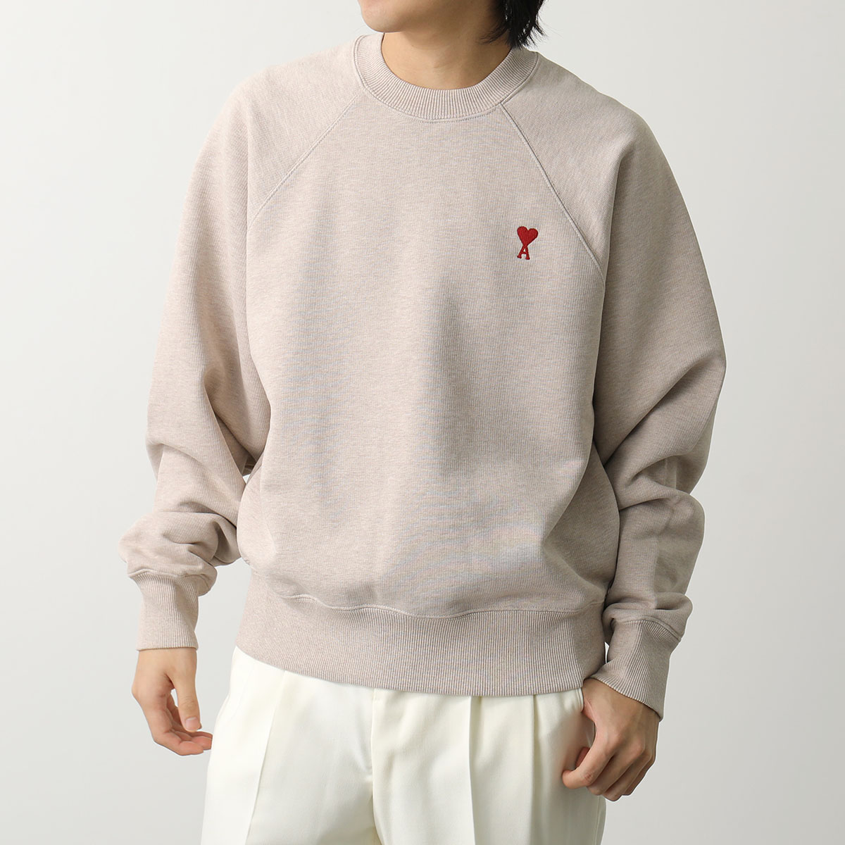 楽天市場】ami paris アミパリス 長袖 スウェットシャツ RED AMI DE