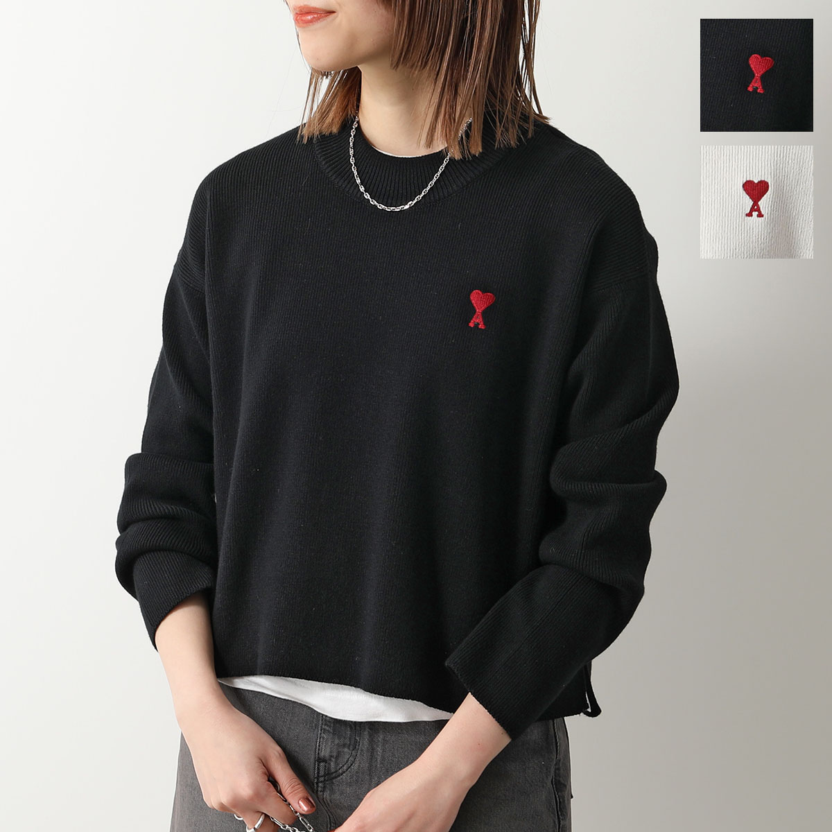 楽天市場】ami paris アミパリス セーター UKS046.KN0042 レディース