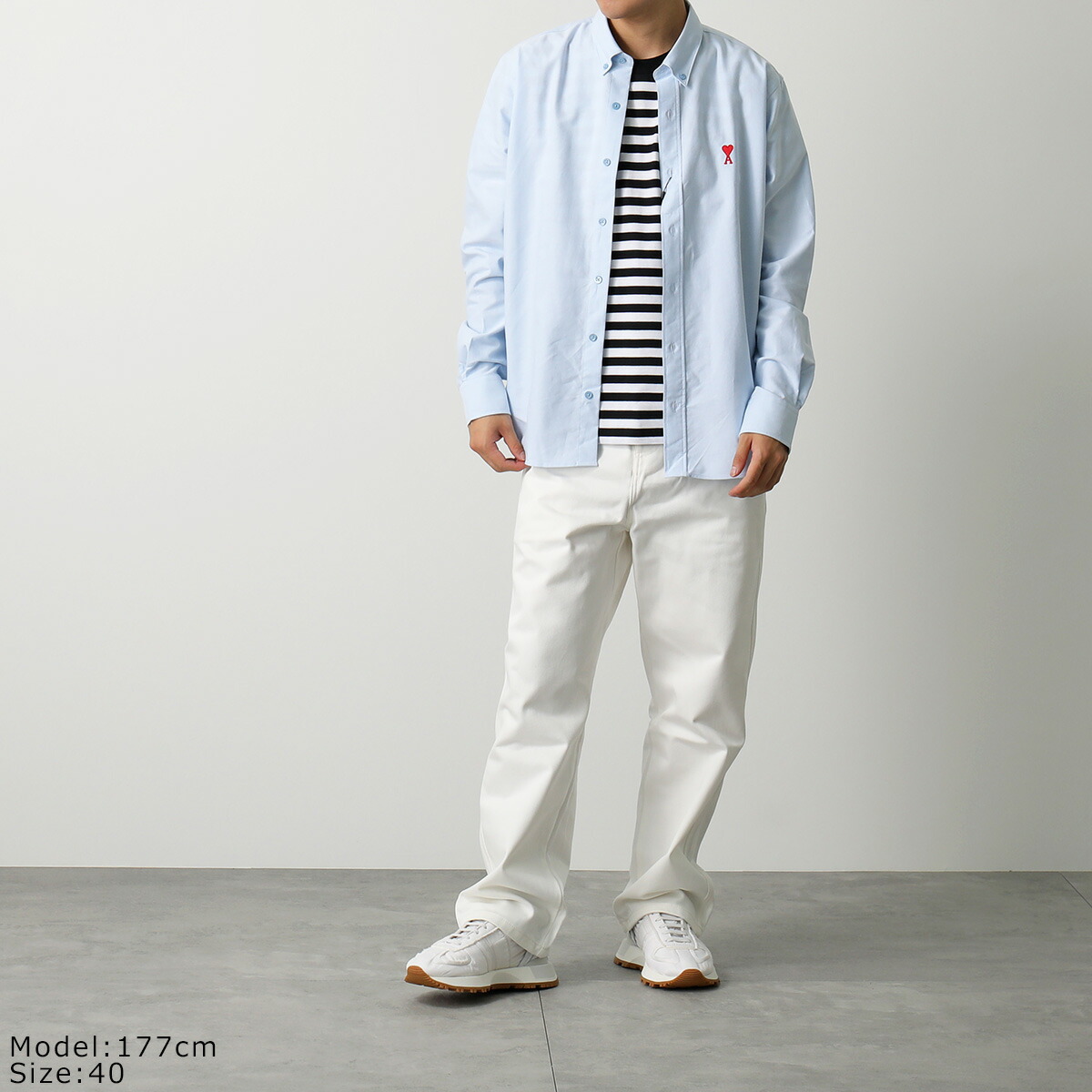 楽天市場】ami paris アミパリス シャツ AMI DE COEUR BFHSH113 CO0031