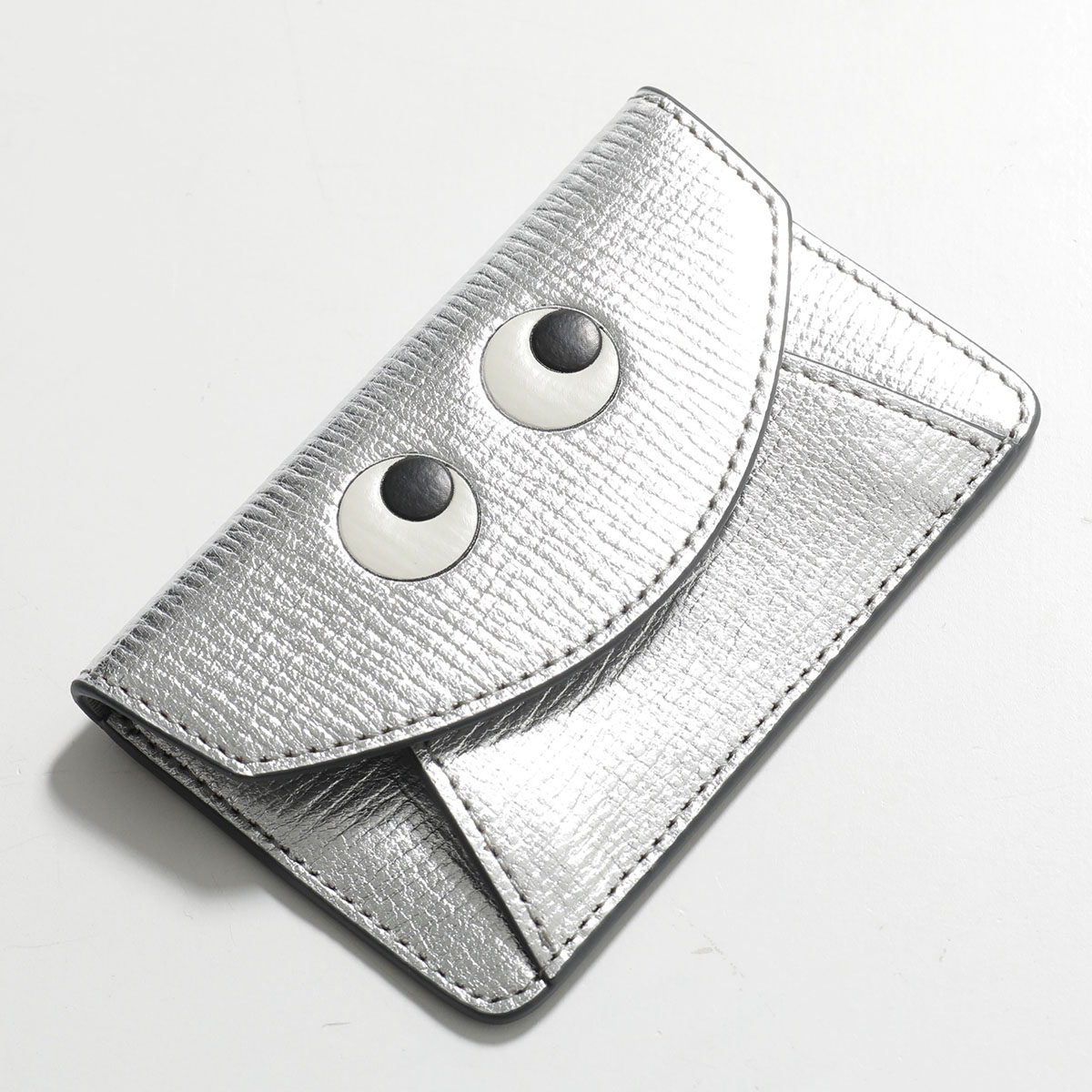 アニヤハインドマーチ シルバー ケース Eyes ジップ・カードケース