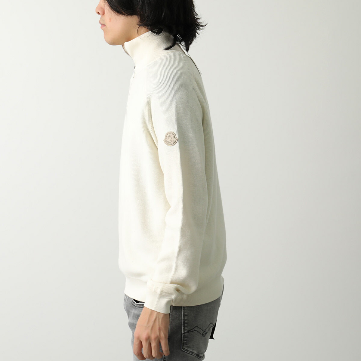 楽天市場】MONCLER モンクレール ハーフジップ セーター 9F00001 M1611