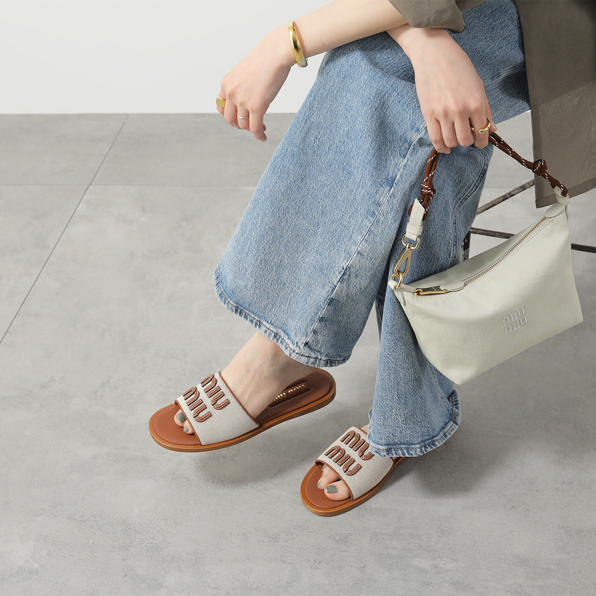 楽天市場】MIUMIU ミュウミュウ サンダル 5XX644 Q1D レディース