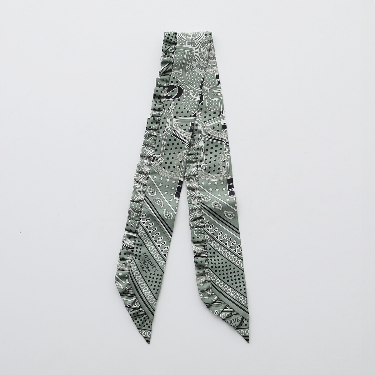 楽天市場】HERMES エルメス スカーフ ツイリー フリル TWILLY VOLANT