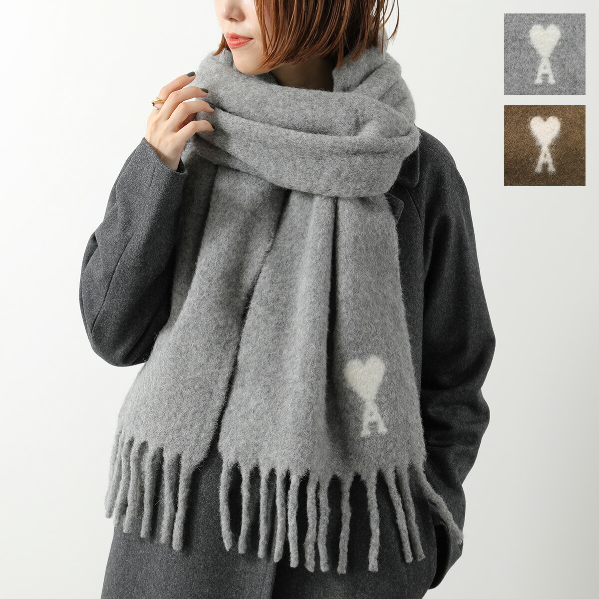 楽天市場】ami paris アミパリス マフラー USF673.AW0004 レディース