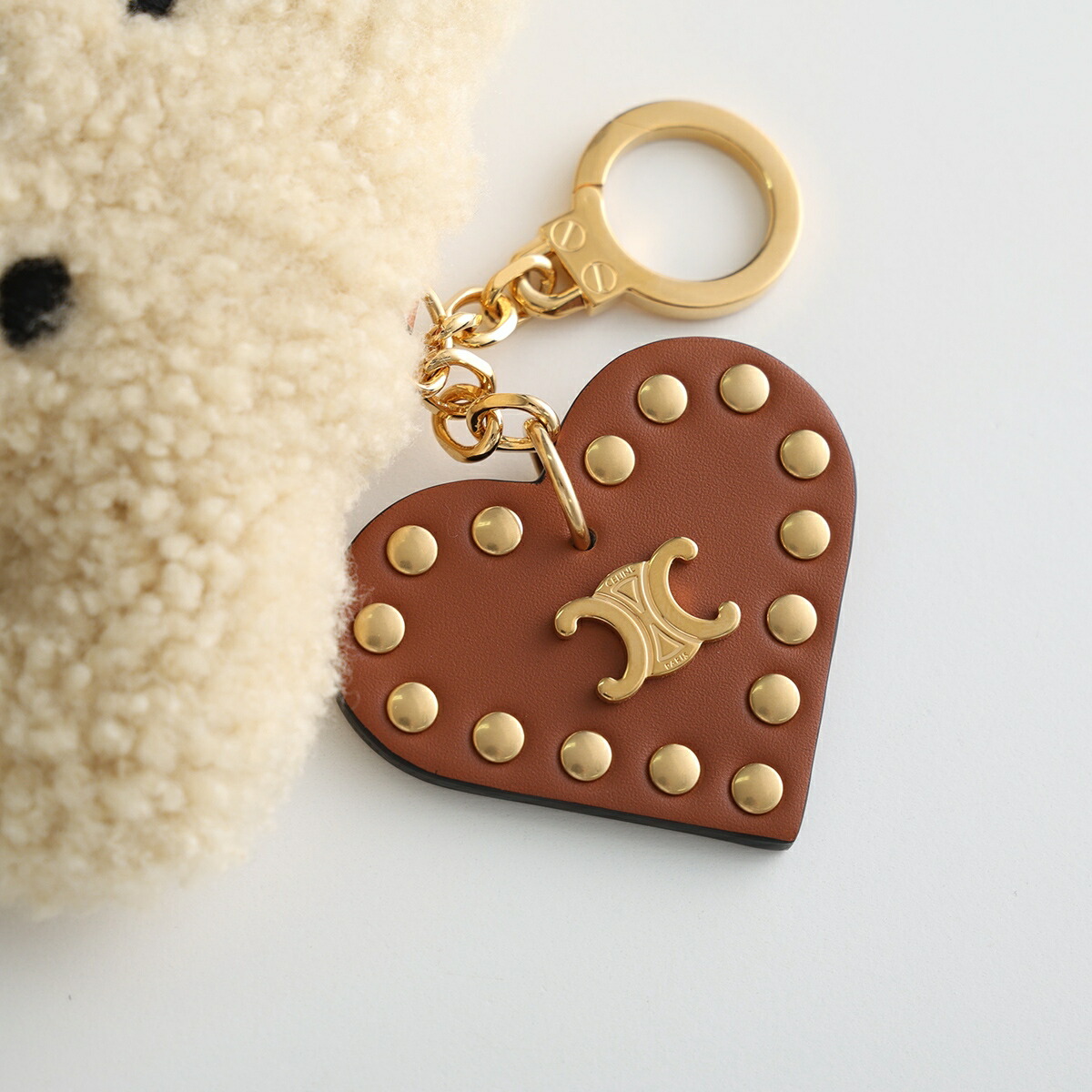 楽天市場】CELINE セリーヌ バッグチャーム TRIOMPHE PON PON