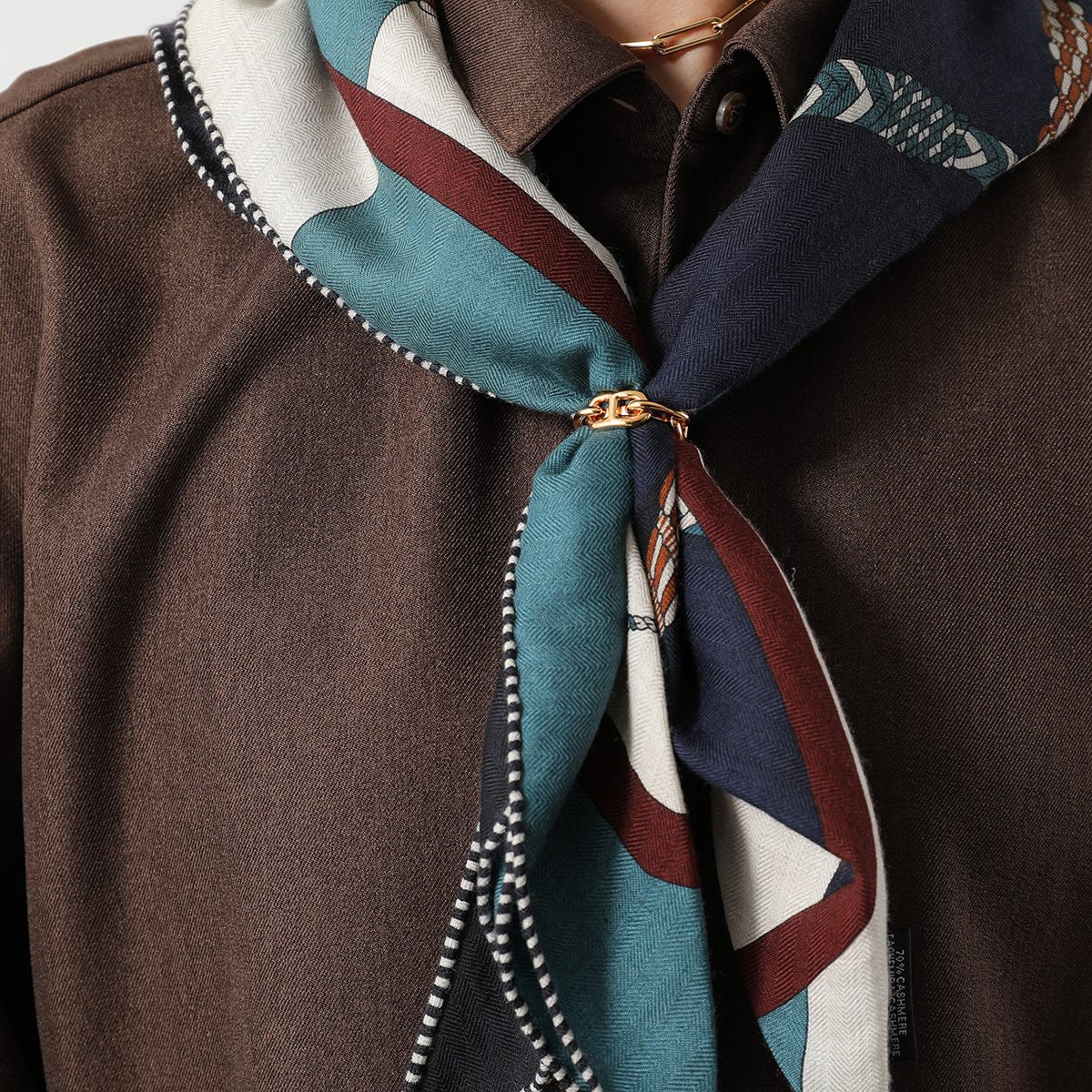 楽天市場】HERMES エルメス スカーフリング 90 レガート Regate