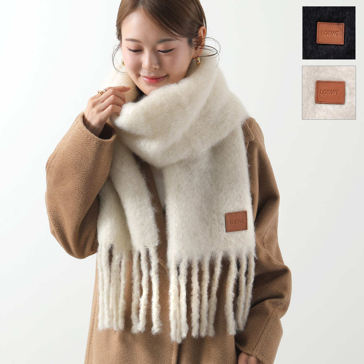 楽天市場】LOEWE ロエベ マフラー FSA6SS1X05 レディース ウール