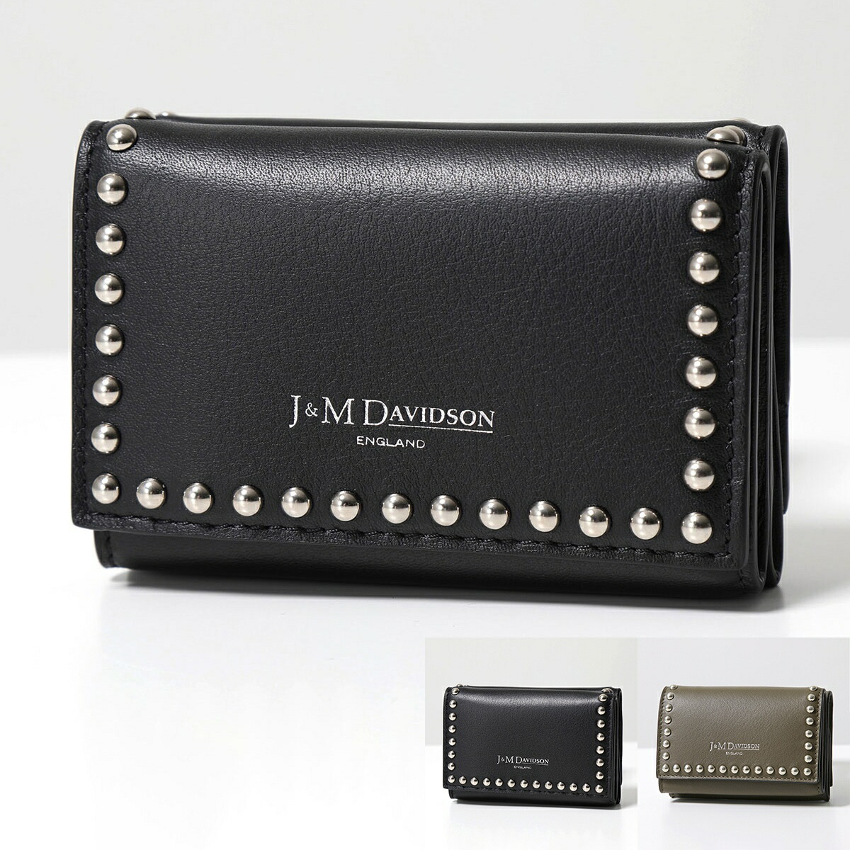 楽天市場】J&M DAVIDSON 三つ折り財布 FOLD WALLET WITH STUDS SFLW