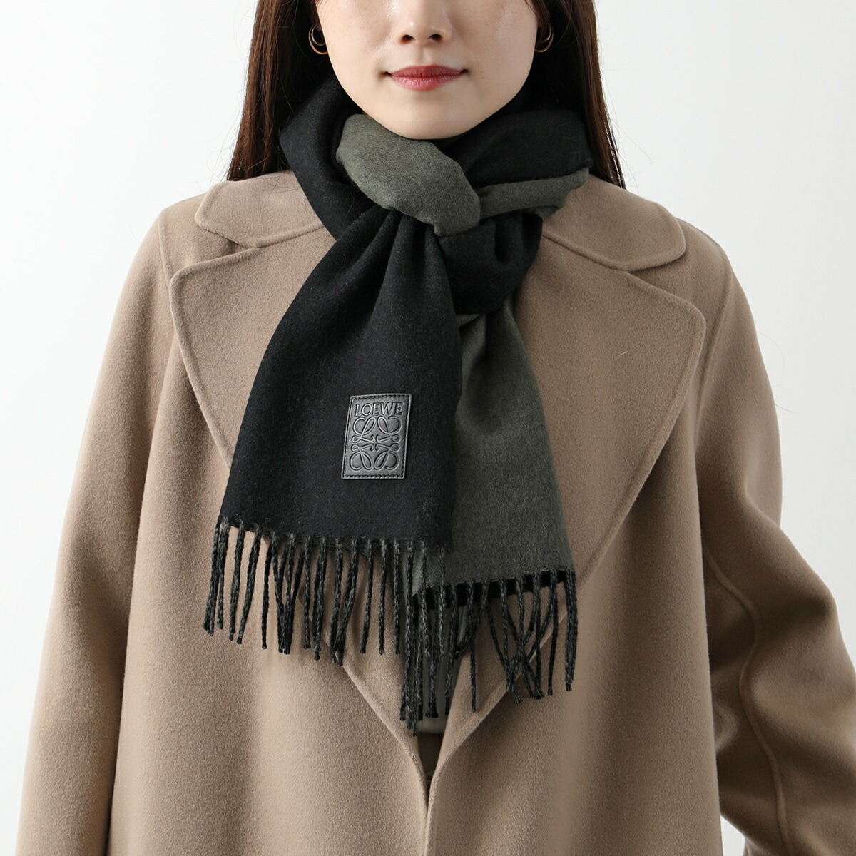 楽天市場】LOEWE ロエベ マフラー F811251X06 メンズ アナグラム ロゴ