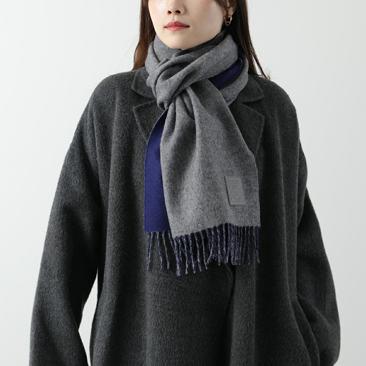 楽天市場】LOEWE ロエベ マフラー F811251X06 メンズ アナグラム ロゴ