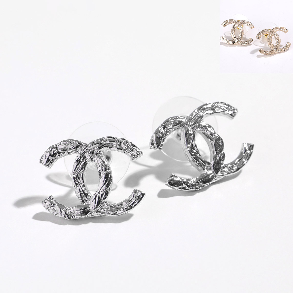 楽天市場】CHANEL シャネル ピアス ABF857 B20549 レディース CCロゴ
