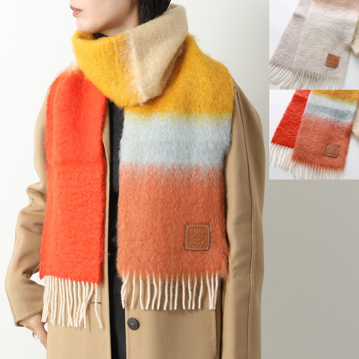 楽天市場】LOEWE ロエベ マフラー 23×185 F811257X22 レディース