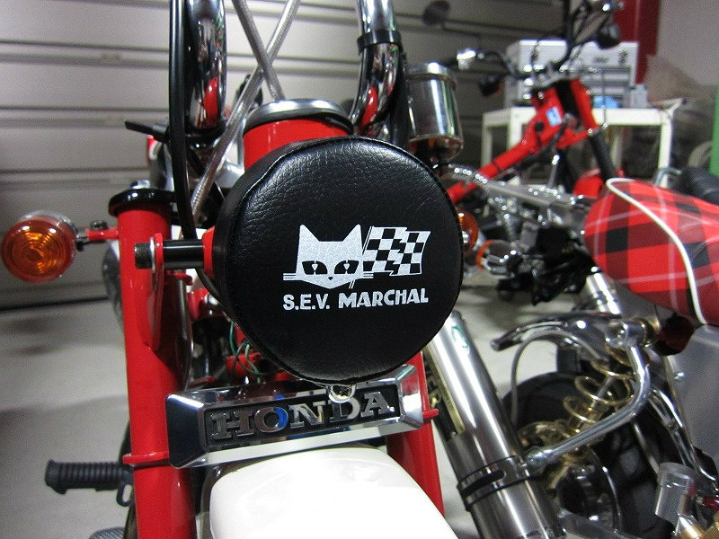 楽天市場】ミニモト 4Lモンキーヘッドライトカバーマーシャルロゴ