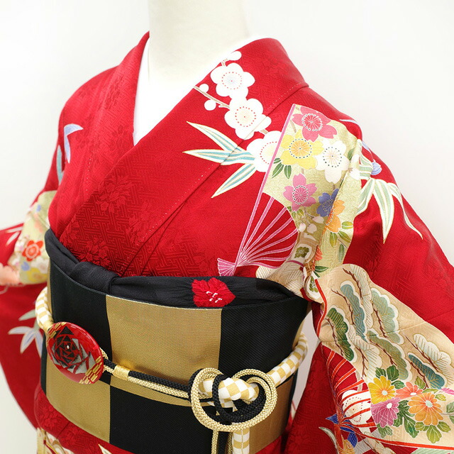 楽天市場】【新品】 振袖 着物 正絹 袷 フォーマル 金駒刺繍 金彩加工