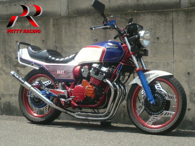 楽天市場】HONDA CBX400F/550F 分割式 50.8π (流タイプ2) PRETTY管