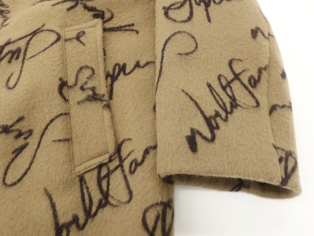 楽天市場】【中古】シュプリーム Supreme Script Logos Wool Overcoat