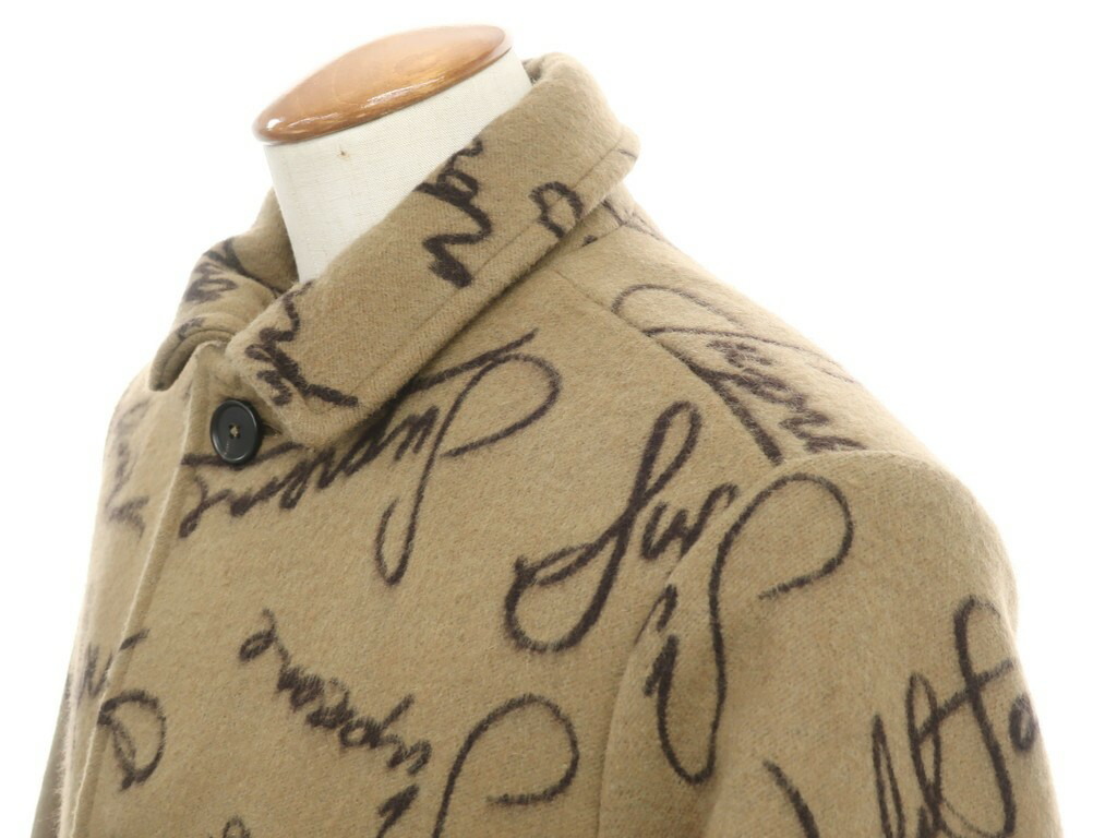楽天市場】【中古】シュプリーム Supreme Script Logos Wool Overcoat