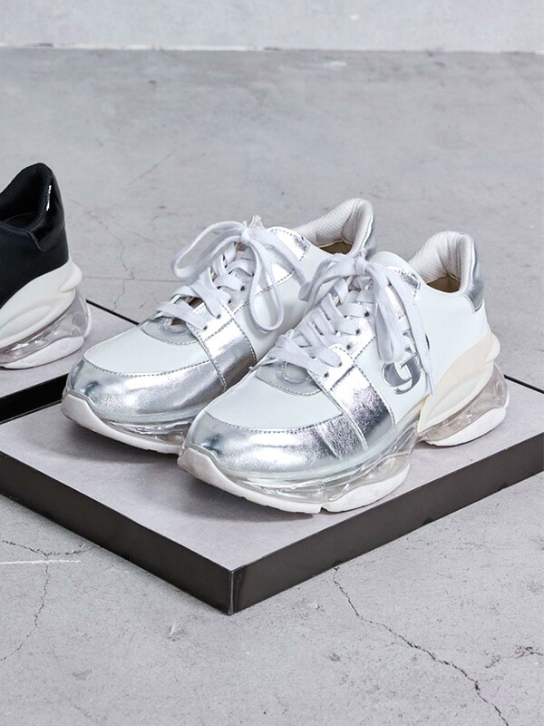 楽天市場】GYDA ジェイダ スニーカー レディース きれいめ 厚底 白