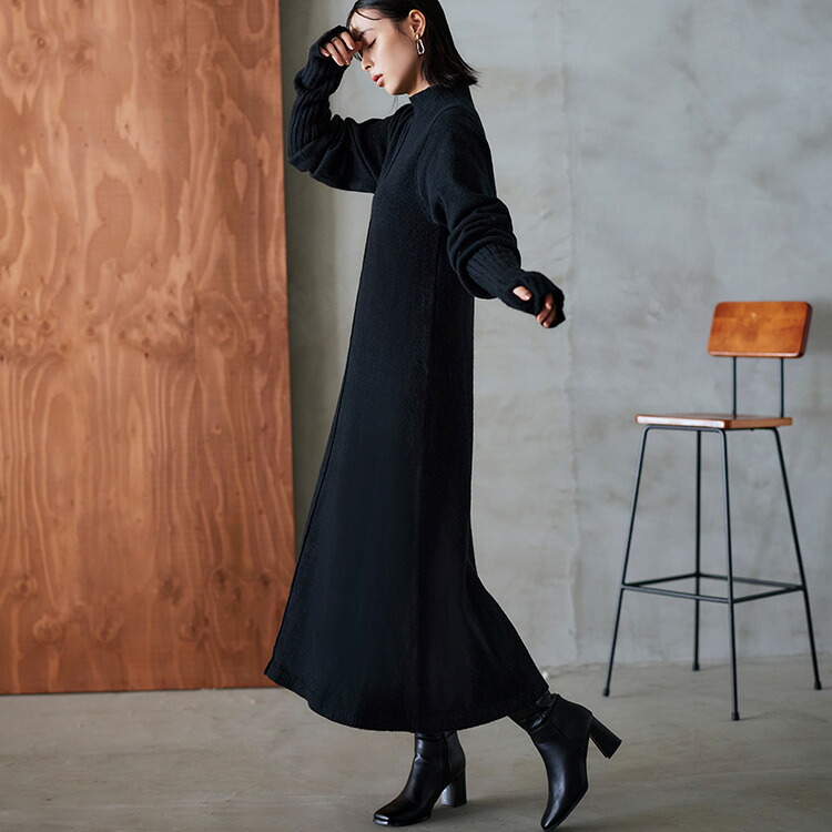 楽天市場】【バーゲン価格】【洗える】レディース ニット ワンピース