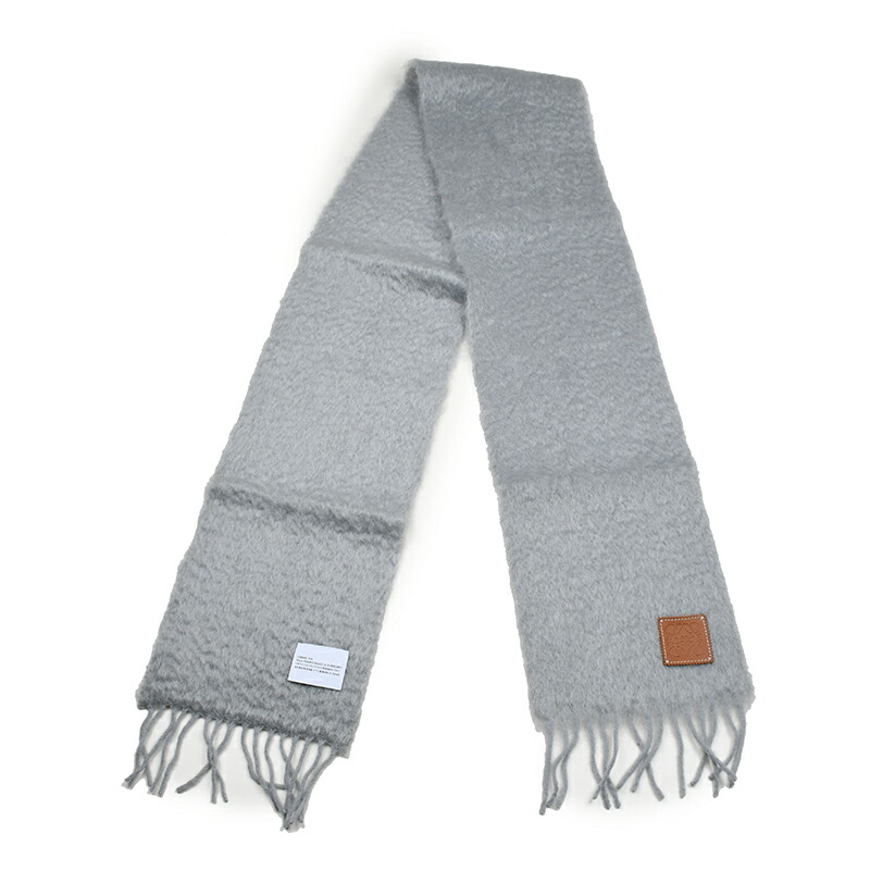 楽天市場】LOEWE ロエベ アナグラム グレーウールモヘアマフラー