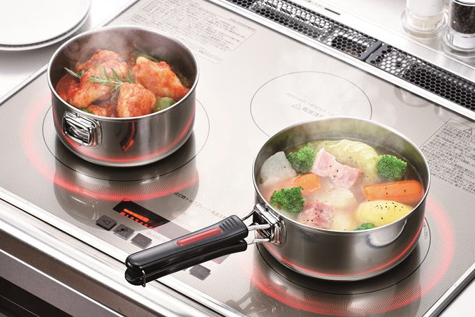 楽天市場】＼SALE ポイント5倍／鍋 取っ手が取れる 着脱式 14cm 18cm