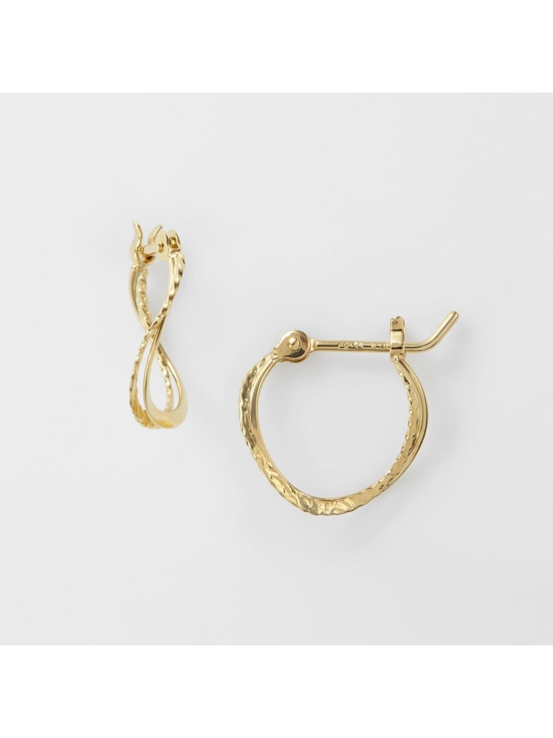 楽天市場】【SALE／10%OFF】K18フープピアス agete アガット