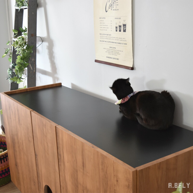 楽天市場】【A.BFLY限定商品】にゃうんたー サイドボード 猫 トイレ