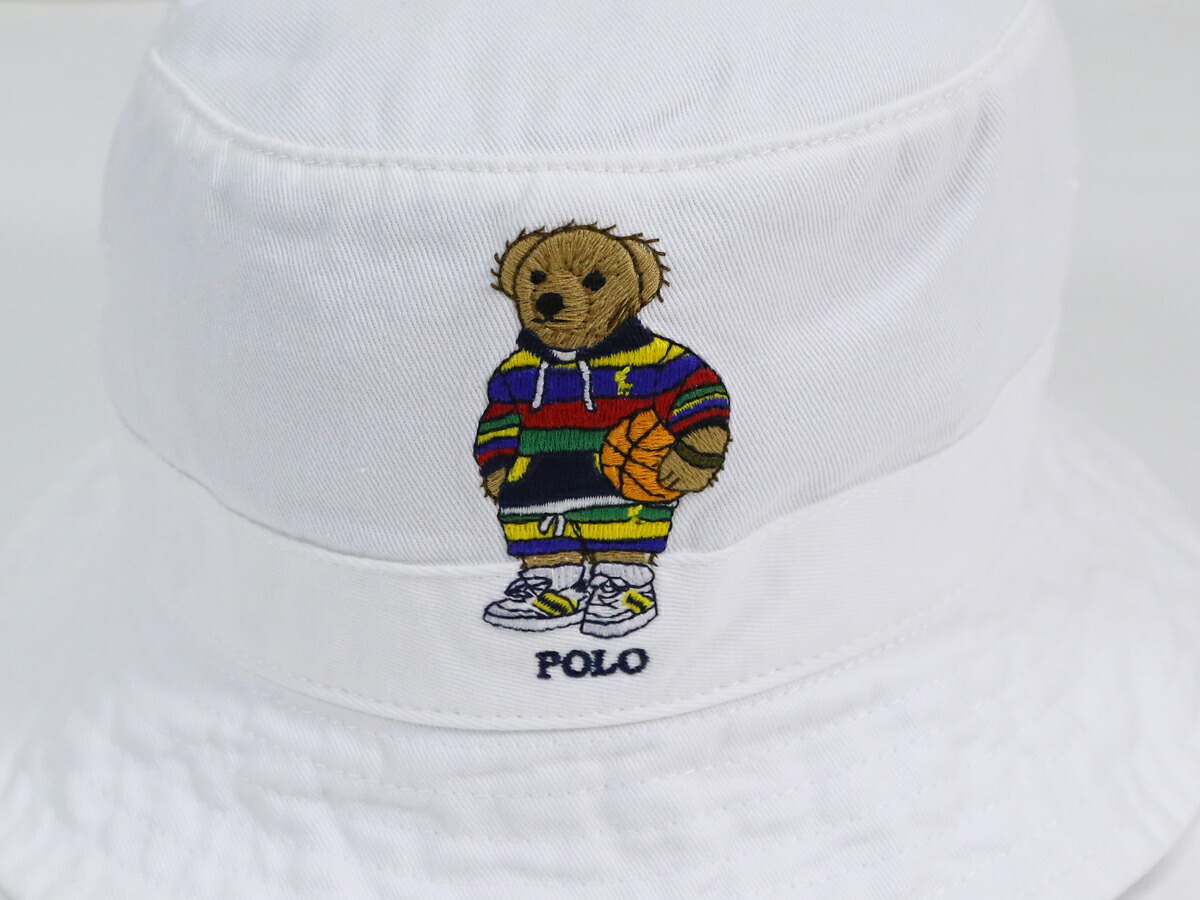 楽天市場】ポロ ラルフローレン ポロベア刺繍 コットン バケット