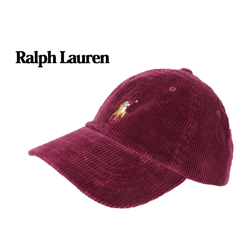 楽天市場】ポロ ラルフローレン コーデュロイ キャップ ワンポイント
