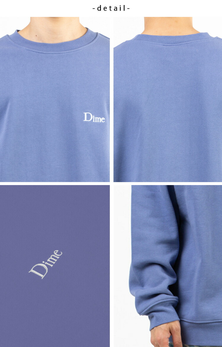 楽天市場】Dime ダイム スウェット CLASSIC SMALL LOGO CREWNECK