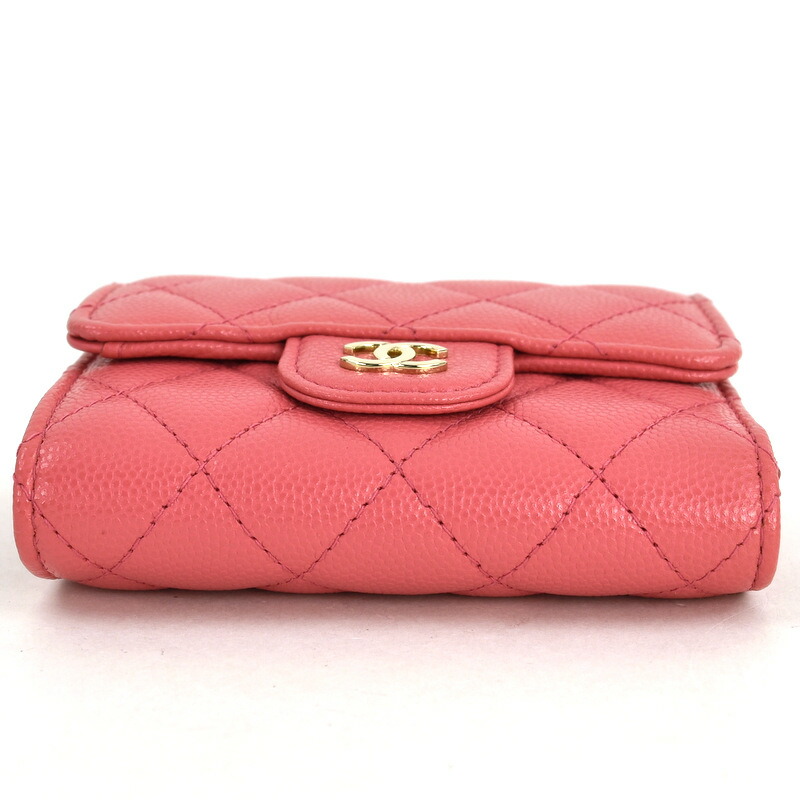 楽天市場】シャネル 財布 レディース 三つ折り財布 キャビアスキン